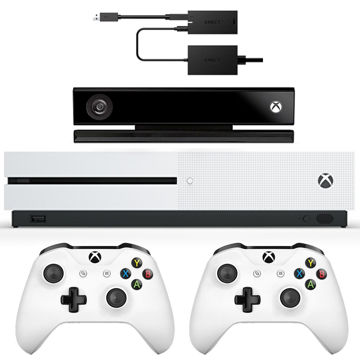 تصویر  مجموعه کنسول بازی مایکروسافت مدل Xbox One S ظرفیت 1 ترابایت به همراه کینکت