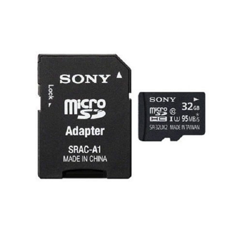 کارت حافظه microSDHC سونی مدل SR-32UX2A کلاس 10استاندارد UHS-I U3 سرعت 95MBps ظرفیت 32 گیگابایت به همراه آداپتور SD