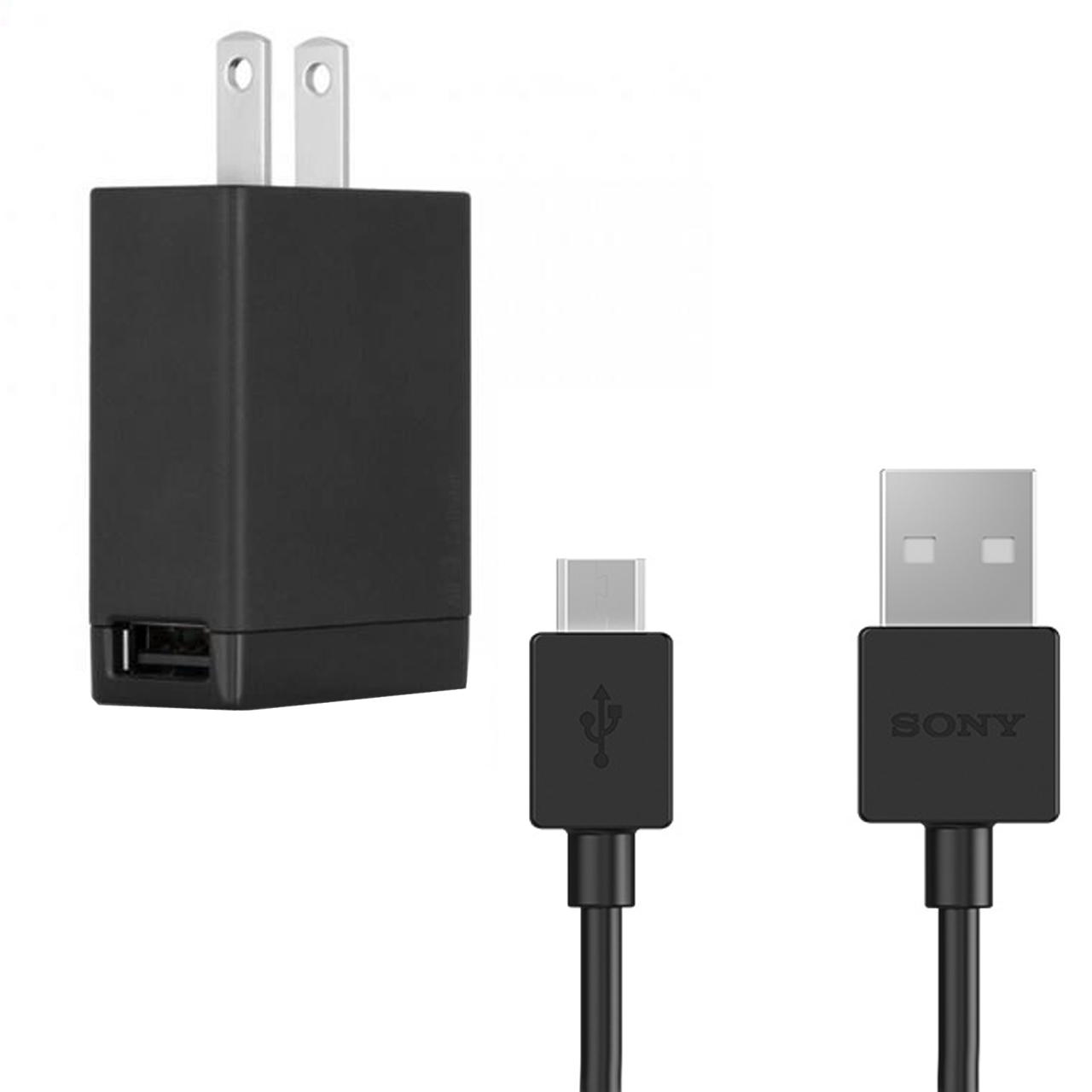 شارژر دیواری سونی مدل EP881 به همراه کابل تبدیل microUSB