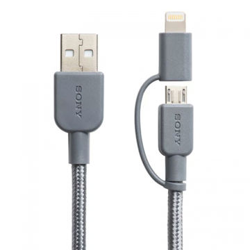 کابل تبدیل USB به microUSB / لایتنینگ سونی مدل CP-ABLP150 طول 1.5 متر