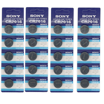 باتری سکه ای سونی مدل CR2016 بسته 20 عددی