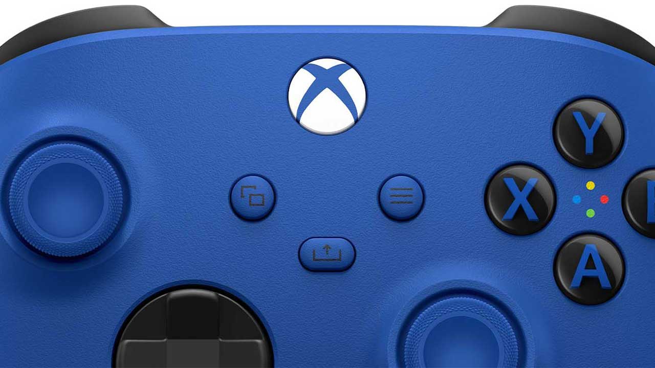 دسته بازی ایکس باکس سریس مایکروسافت مدل Shock Blue
