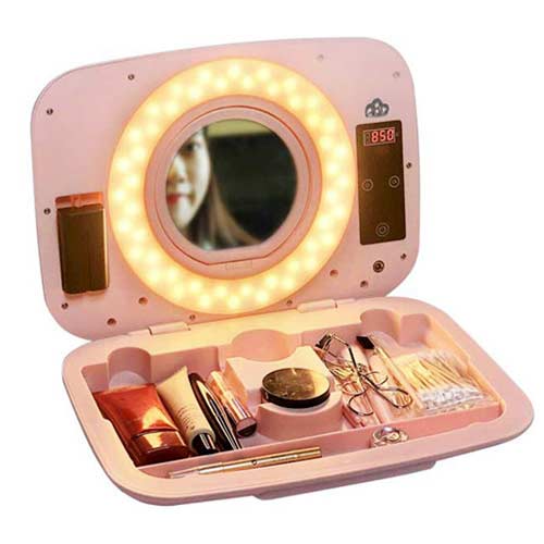 کیف لوازم آرایش و رینگ لایت ابر مدل AS-20